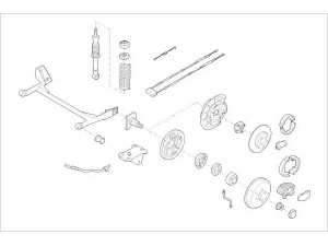 DELPHI FORD-14271-R rato pakaba 
 Ašies montavimas/vairavimo mechanizmas/ratai -> Prekių paieška pagal schemą