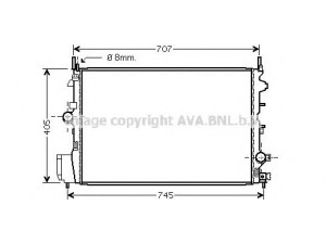 AVA QUALITY COOLING OL2396 radiatorius, variklio aušinimas 
 Aušinimo sistema -> Radiatorius/alyvos aušintuvas -> Radiatorius/dalys
51770416, 51775637, 51825583, 1300264