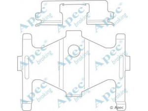 APEC braking KIT1123 priedų komplektas, stabdžių trinkelė 
 Stabdžių sistema -> Būgninis stabdys -> Dalys/priedai