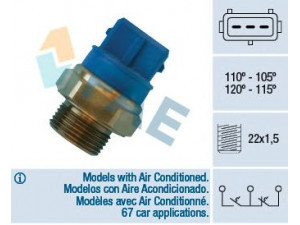 FAE 38330 temperatūros jungiklis, radiatoriaus ventiliatorius 
 Aušinimo sistema -> Siuntimo blokas, aušinimo skysčio temperatūra
1341043, 90506499