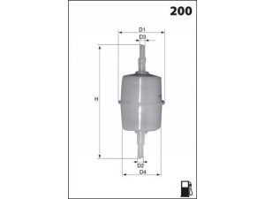 MECAFILTER ELE1990 kuro filtras 
 Techninės priežiūros dalys -> Papildomas remontas
5410251, 119003206100, 60735555