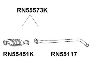 VENEPORTE RN55573K katalizatoriaus keitiklis 
 Išmetimo sistema -> Katalizatoriaus keitiklis
7700421539, 7700426400