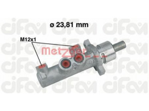 METZGER 202-366 pagrindinis cilindras, stabdžiai 
 Stabdžių sistema -> Pagrindinis stabdžių cilindras
4601.J8