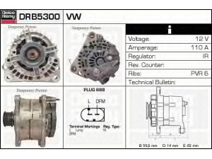 DELCO REMY DRB5300 kintamosios srovės generatorius 
 Elektros įranga -> Kint. sr. generatorius/dalys -> Kintamosios srovės generatorius
036903024D, 036903024J, 036903024JX