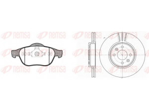 REMSA 8843.01 stabdžių rinkinys, diskiniai stabdžiai 
 Stabdžių sistema -> Diskinis stabdys -> Stabdžių remonto rinkinys