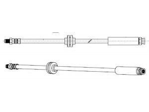 CEF 512712 stabdžių žarnelė 
 Stabdžių sistema -> Stabdžių žarnelės
4806H4, 4806P6, 1367815080, 51782767