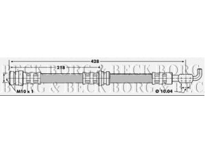 BORG & BECK BBH6816 stabdžių žarnelė 
 Stabdžių sistema -> Stabdžių žarnelės
M862413, 30821264, 308212646, 3086241-3