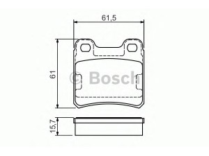 BOSCH 0 986 495 044 stabdžių trinkelių rinkinys, diskinis stabdys
1605026, 1605031, 1605047, 1605687