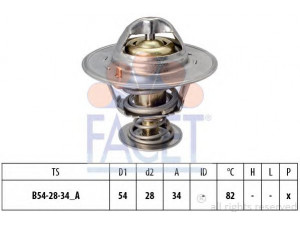 FACET 7.8218S termostatas, aušinimo skystis 
 Aušinimo sistema -> Termostatas/tarpiklis -> Thermostat
7615234, 7615235, 8-553-15-171