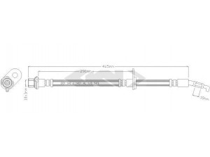 SPIDAN 38763 stabdžių žarnelė 
 Stabdžių sistema -> Stabdžių žarnelės
9094702848