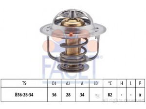 FACET 7.8360S termostatas, aušinimo skystis 
 Aušinimo sistema -> Termostatas/tarpiklis -> Thermostat
90916-03088, 90916-03101, 90916-03120