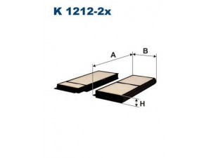 FILTRON K1212-2x filtras, salono oras 
 Techninės priežiūros dalys -> Techninės priežiūros intervalai
BBM461J6X, BP4K-61-J6XA, BP4K61J6X