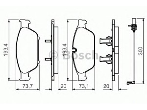 BOSCH 0 986 494 447 stabdžių trinkelių rinkinys, diskinis stabdys 
 Techninės priežiūros dalys -> Papildomas remontas
4H0 698 151 G, 4H0 698 151 D, 4H0 698 151 G