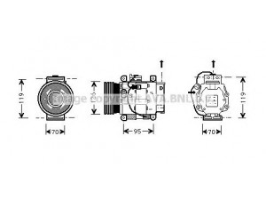 AVA QUALITY COOLING FTK036 kompresorius, oro kondicionierius 
 Oro kondicionavimas -> Kompresorius/dalys
46542341, 7736928