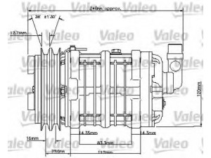 VALEO 815808 kompresorius, oro kondicionierius