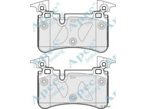 APEC braking PAD1678 stabdžių trinkelių rinkinys, diskinis stabdys 
 Techninės priežiūros dalys -> Papildomas remontas
A0054202520