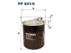 FILTRON PP841/6 kuro filtras 
 Techninės priežiūros dalys -> Papildomas remontas
05174056AA, K05174056AA, K71775178
