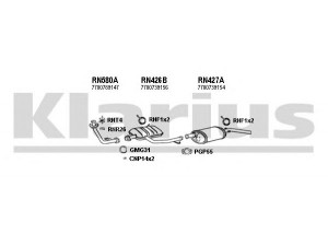 KLARIUS 720237U išmetimo sistema 
 Išmetimo sistema -> Išmetimo sistema, visa