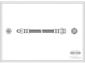 CORTECO 19032683 stabdžių žarnelė 
 Stabdžių sistema -> Stabdžių žarnelės
5873734000
