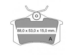 VEMA 833480 stabdžių trinkelių rinkinys, diskinis stabdys 
 Techninės priežiūros dalys -> Papildomas remontas
1J0 698 451E, 1J0698451, 1J0698451F