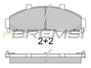 BREMSI BP2829 stabdžių trinkelių rinkinys, diskinis stabdys 
 Techninės priežiūros dalys -> Papildomas remontas
2L542001A, 3352413, 3787544, 3858244