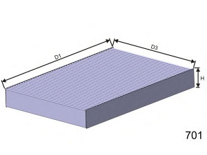 MISFAT HB148 filtras, salono oras 
 Filtrai -> Oro filtras, keleivio vieta
4A0819439, 4A0819439A