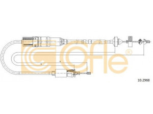 COFLE 10.2968 sankabos trosas 
 Dviratė transporto priemonės -> Kabeliai ir tachometro velenaai -> Sankabos trosas
7700413205, 7700413206