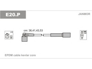 JANMOR E20.P uždegimo laido komplektas 
 Kibirkšties / kaitinamasis uždegimas -> Uždegimo laidai/jungtys