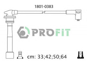 PROFIT 1801-0383 uždegimo laido komplektas 
 Kibirkšties / kaitinamasis uždegimas -> Uždegimo laidai/jungtys
2750102D00, 2750122B00, 2750123A00