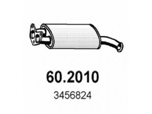ASSO 60.2010 priekinis duslintuvas 
 Išmetimo sistema -> Duslintuvas
3453343, 34566824, 3456824