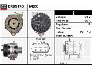 DELCO REMY DRB5170 kintamosios srovės generatorius 
 Elektros įranga -> Kint. sr. generatorius/dalys -> Kintamosios srovės generatorius