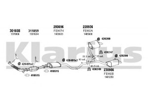 KLARIUS 361713E išmetimo sistema