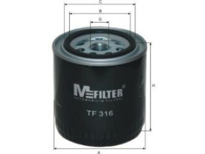 MFILTER TF 316 alyvos filtras 
 Techninės priežiūros dalys -> Techninės priežiūros intervalai
5014 055, 1N01-14302, 15208-80W00