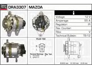 DELCO REMY DRA3307 kintamosios srovės generatorius 
 Elektros įranga -> Kint. sr. generatorius/dalys -> Kintamosios srovės generatorius
PN11-18-300, PN11-18-300B, PN16-18-300