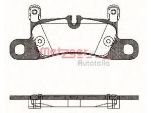 METZGER 1170779 stabdžių trinkelių rinkinys, diskinis stabdys 
 Techninės priežiūros dalys -> Papildomas remontas
958 352 939 50, 7P5 698 451, 7P6698451