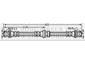 BORG & BECK BBH7104 stabdžių žarnelė 
 Stabdžių sistema -> Stabdžių žarnelės
MR 249392
