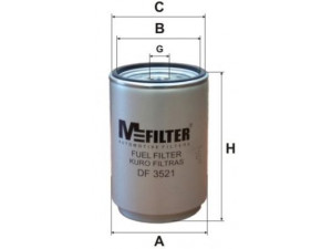 MFILTER DF 3521 kuro filtras 
 Techninės priežiūros dalys -> Papildomas remontas
20 539 578, 20745605, 20788794