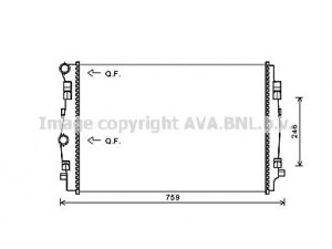 AVA QUALITY COOLING VW2344 radiatorius, variklio aušinimas 
 Aušinimo sistema -> Radiatorius/alyvos aušintuvas -> Radiatorius/dalys
5Q0121251EQ, 5Q0121251EQ, 5Q0121251EQ