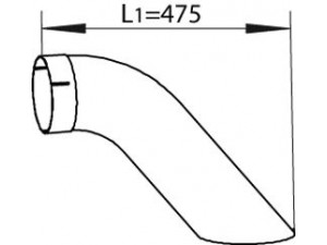 DINEX 54668 išleidimo kolektorius 
 Išmetimo sistema -> Išmetimo vamzdžiai
632.490.0310, 632.490.0310