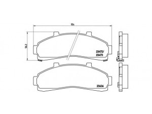 BREMBO P 24 041 stabdžių trinkelių rinkinys, diskinis stabdys 
 Techninės priežiūros dalys -> Papildomas remontas
3787544, F57Z2001A, F57Z2001AA