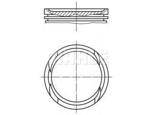 MAHLE ORIGINAL 082 60 01 stūmoklis 
 Variklis -> Cilindrai/stūmokliai
11 25 1 306 728, 11 25 1 310 680