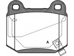 OPEN PARTS BPA0014.52 stabdžių trinkelių rinkinys, diskinis stabdys 
 Techninės priežiūros dalys -> Papildomas remontas
4605A050, MR407391, 44060CD094