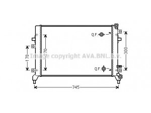 AVA QUALITY COOLING VW2295 radiatorius, variklio aušinimas 
 Aušinimo sistema -> Radiatorius/alyvos aušintuvas -> Radiatorius/dalys
1K0121251BN, 1K0121251BN, 1K0121251BN