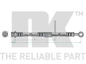 NK 853417 stabdžių žarnelė 
 Stabdžių sistema -> Stabdžių žarnelės
587322D000