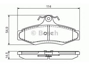 BOSCH 0 986 495 068 stabdžių trinkelių rinkinys, diskinis stabdys 
 Techninės priežiūros dalys -> Papildomas remontas
96245179, 96253368, 96391892, S4521001