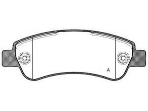 OPEN PARTS BPA1238.00 stabdžių trinkelių rinkinys, diskinis stabdys 
 Techninės priežiūros dalys -> Papildomas remontas
425360, 425469, 71770028, 71773149