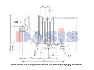 AKS DASIS 851122N magnetinė sankaba, oro kondicionieriaus kompresorius