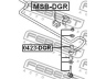 FEBEST 0423-DGR šarnyro stabilizatorius 
 Ašies montavimas/vairavimo mechanizmas/ratai -> Stabilizatorius/fiksatoriai -> Savaime išsilyginanti atrama
M884359, MR465000, 30884359