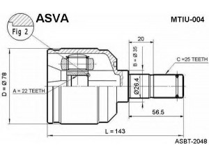 ASVA MTIU-004 jungčių komplektas, kardaninis velenas 
 Ratų pavara -> Sujungimai/komplektas
MB297341, MB526860, MB936148