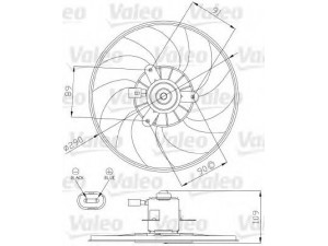 VALEO 696286 ventiliatorius, radiatoriaus 
 Aušinimo sistema -> Oro aušinimas
7701051492